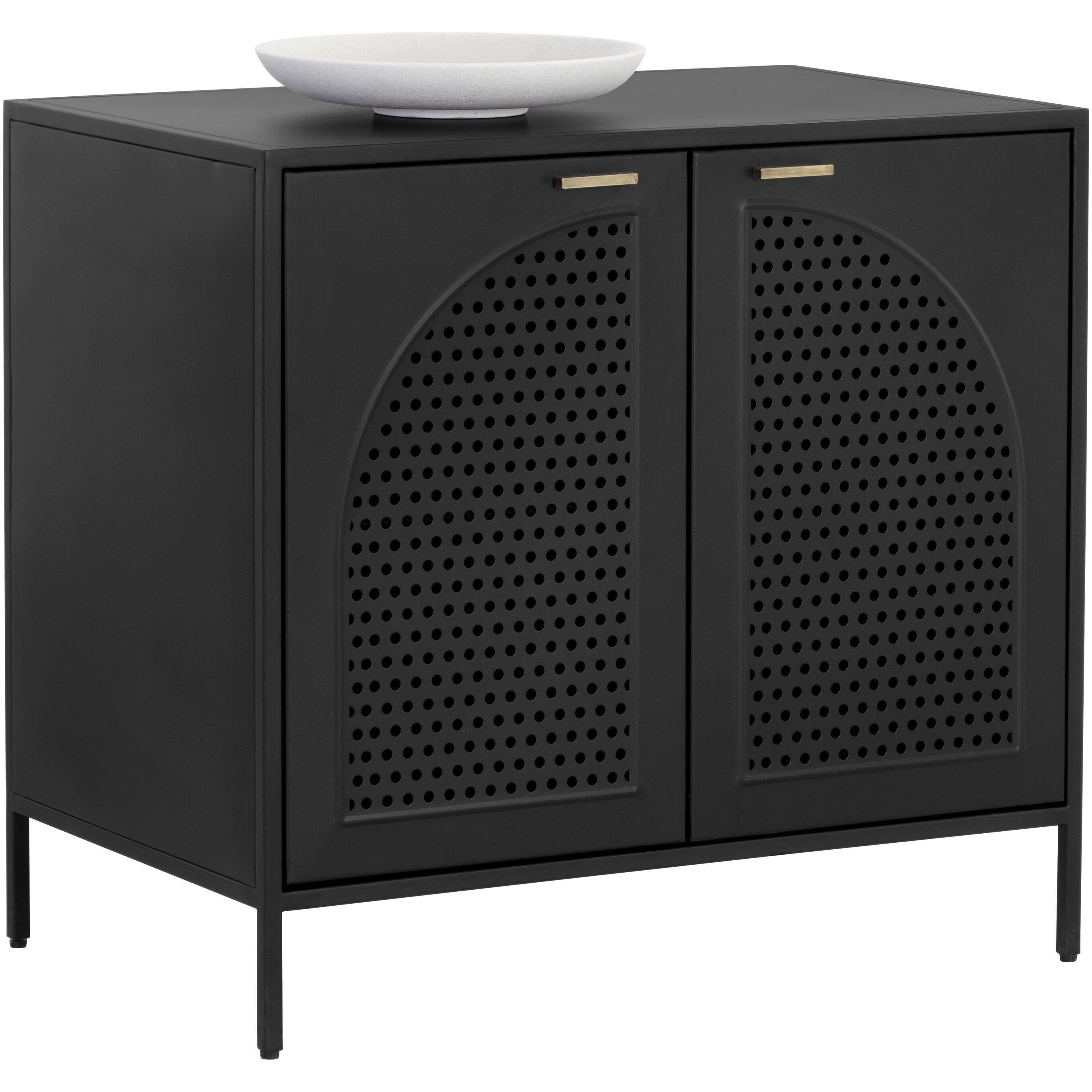Aziza 28 X 26 inch Black Night Stand